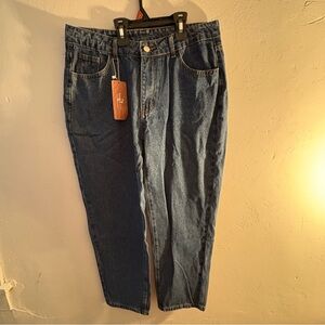 NWT SHEIN Relaxed Fit Blue Jeans size 12